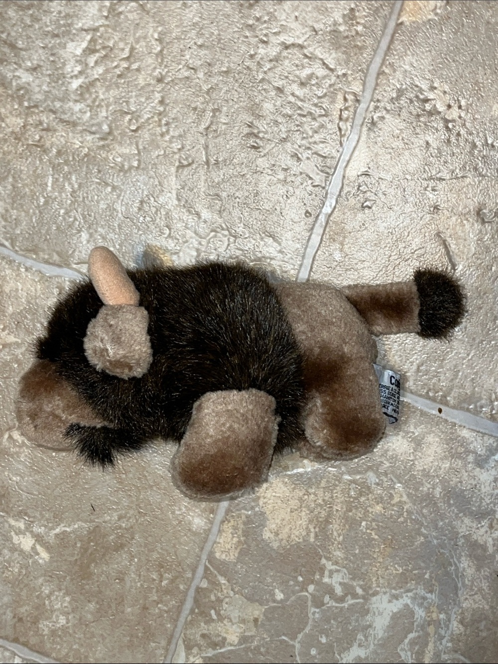 Vintage Russ Berrie Brown Plush Bison Stuffed Animal